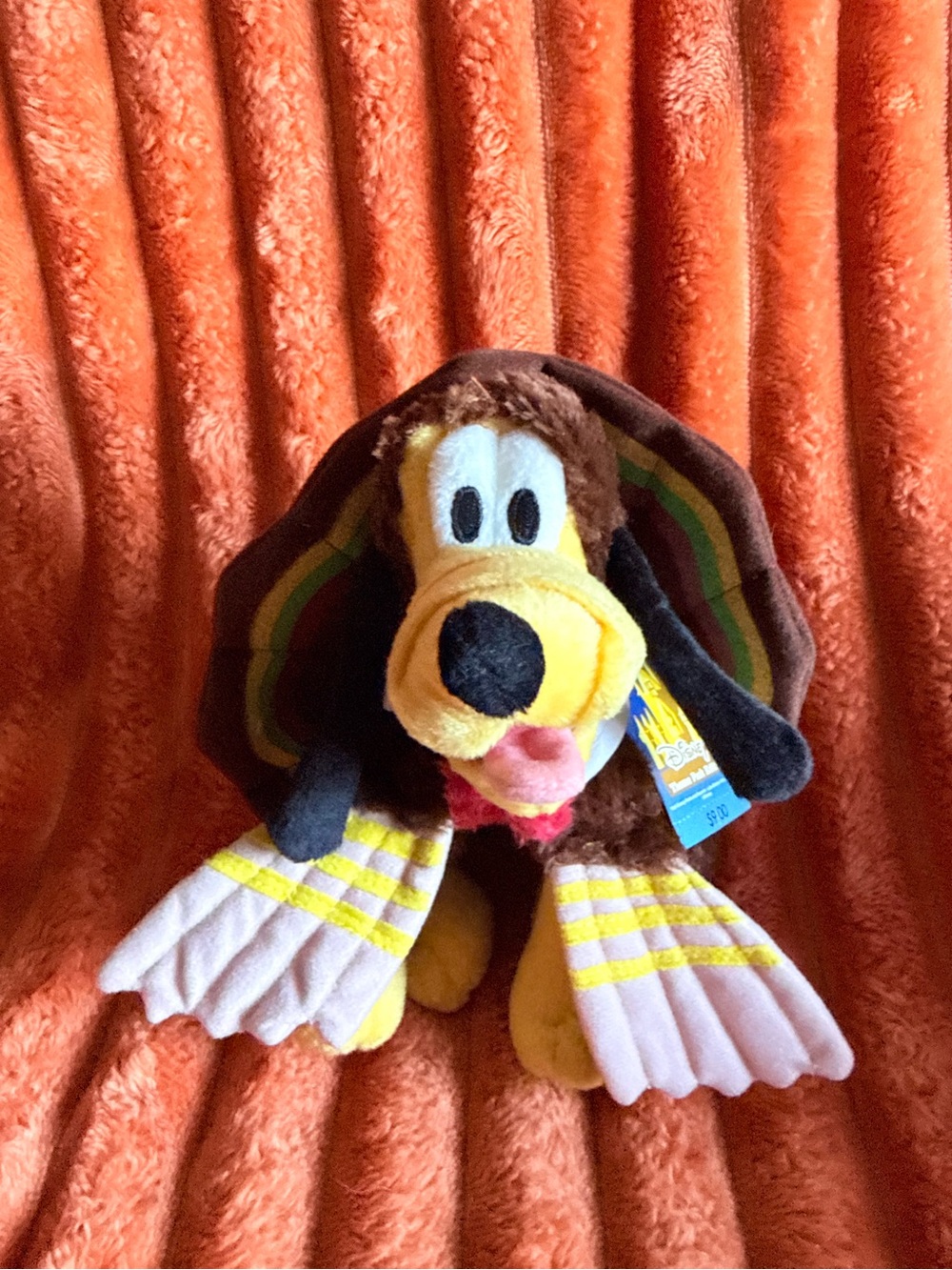 NWT’s 2002 Collectible Disney Pluto Thanksgiving Bean Bag - Keepsake Vintage